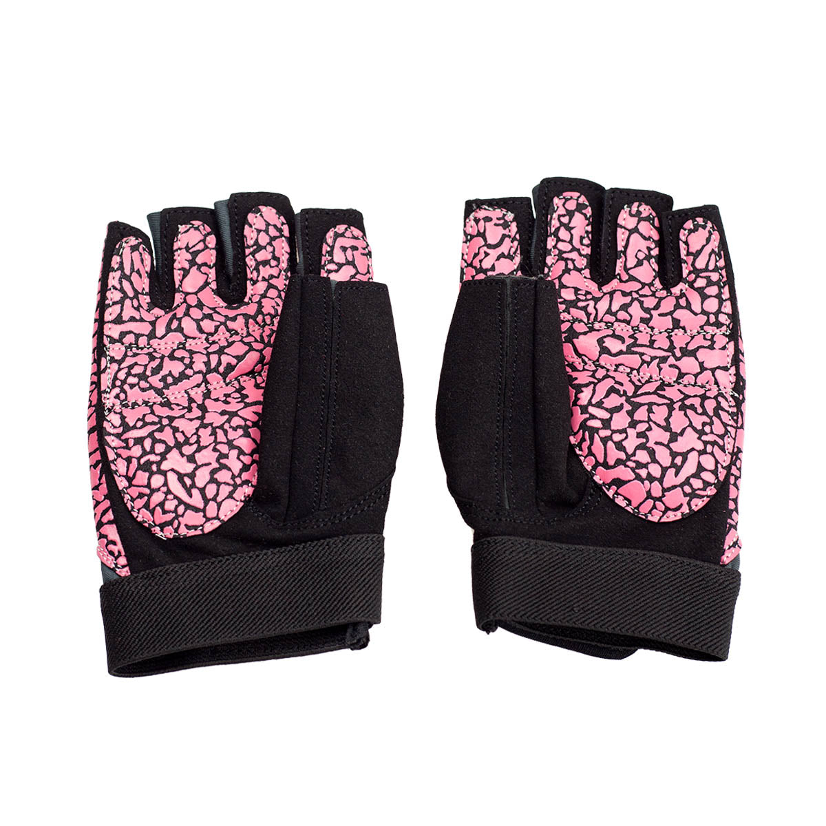 Women's Fitness Gloves, Size M, Pink/Gray