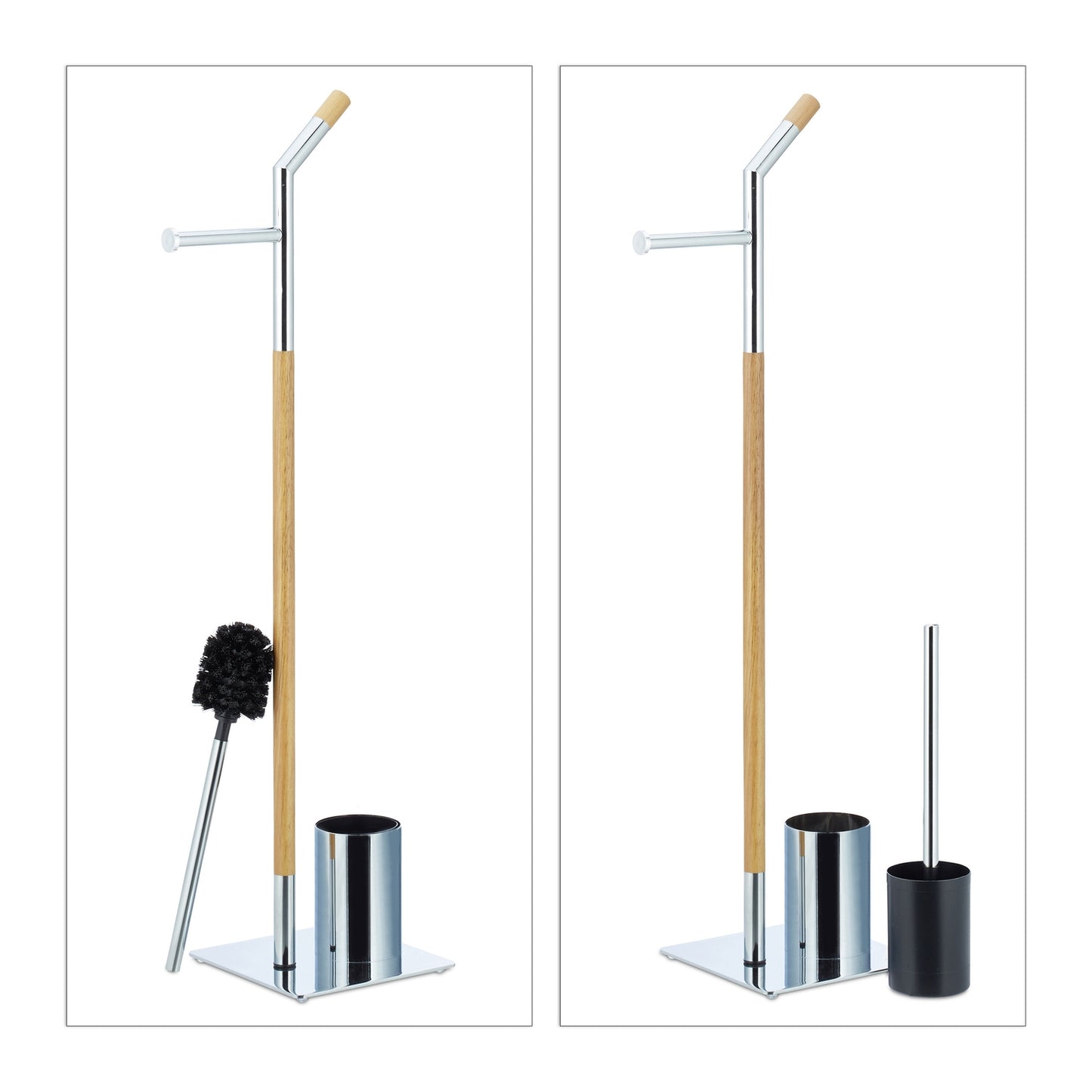 Wood & Chrome WC Accessory Set