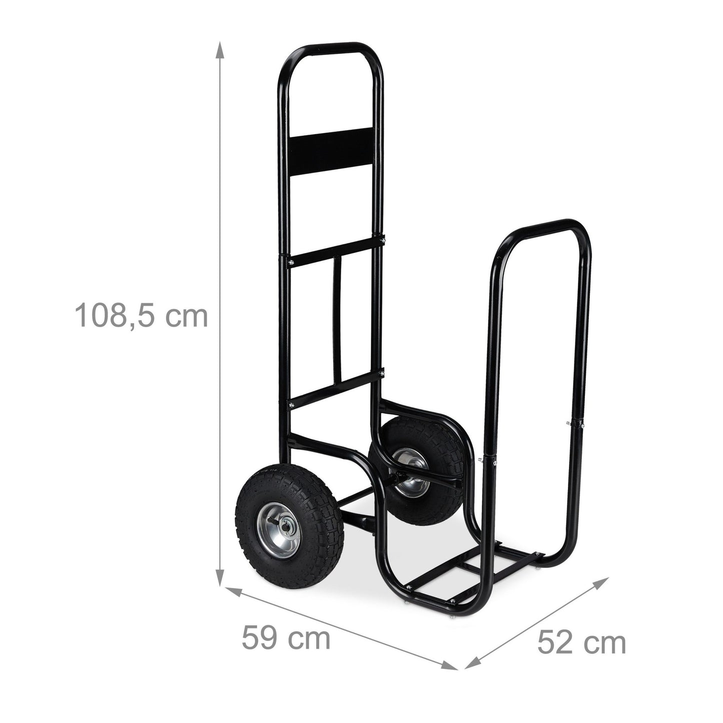 Wood cart with wheels