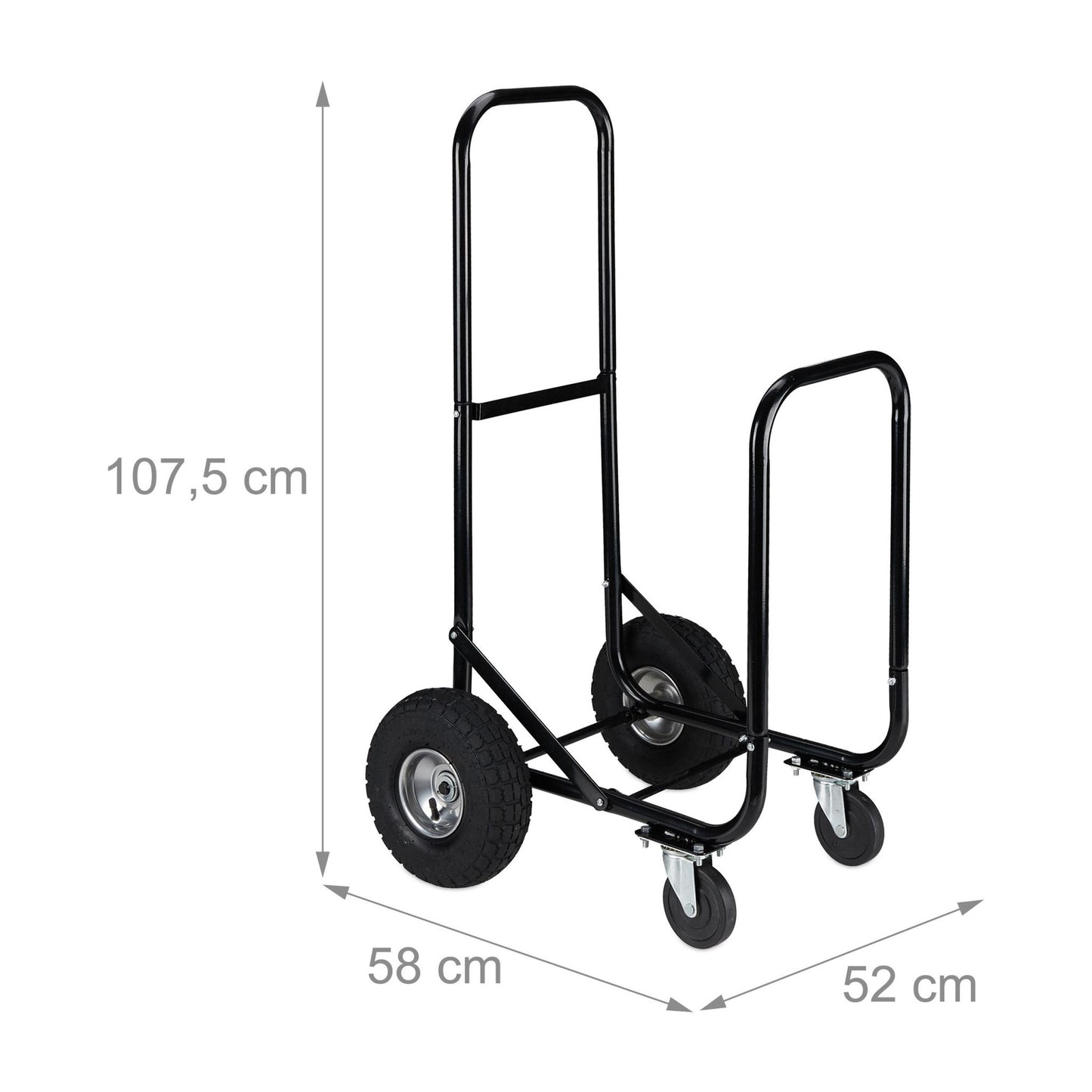 Wood cart with wheels