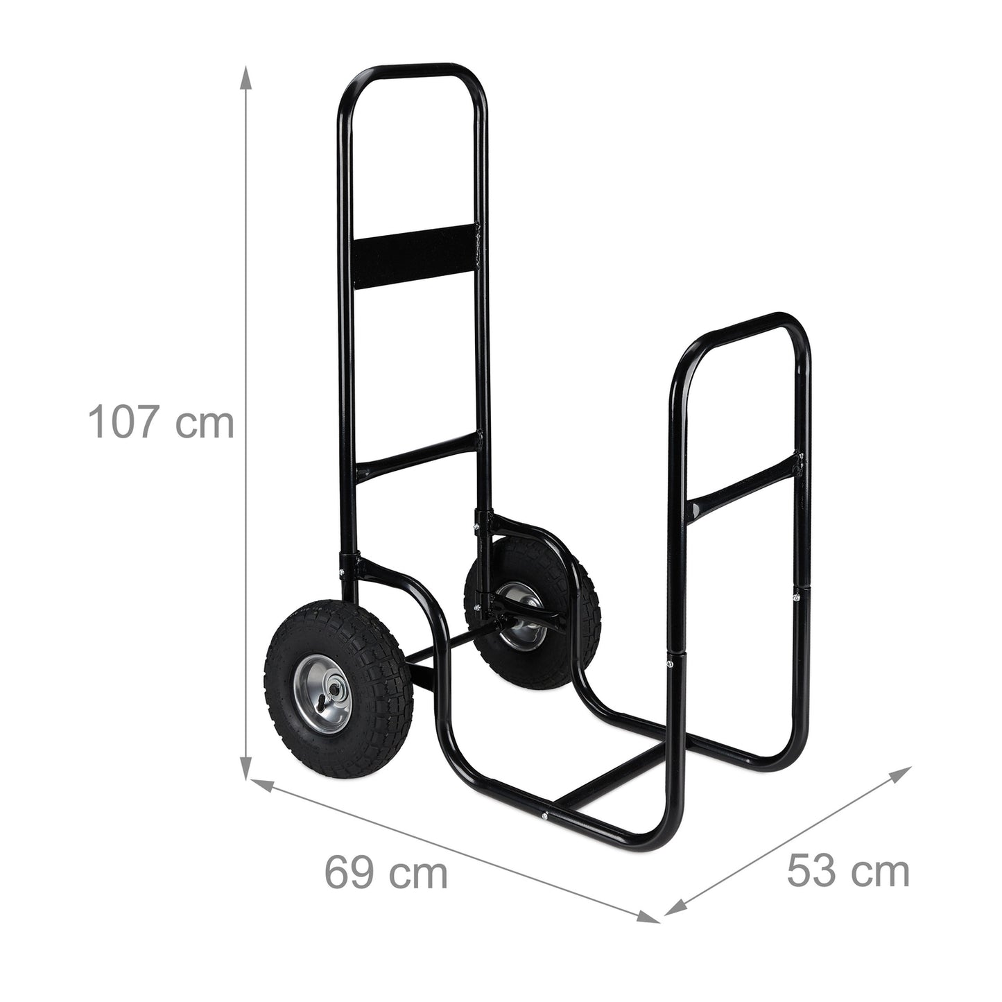 Wood cart with wheels