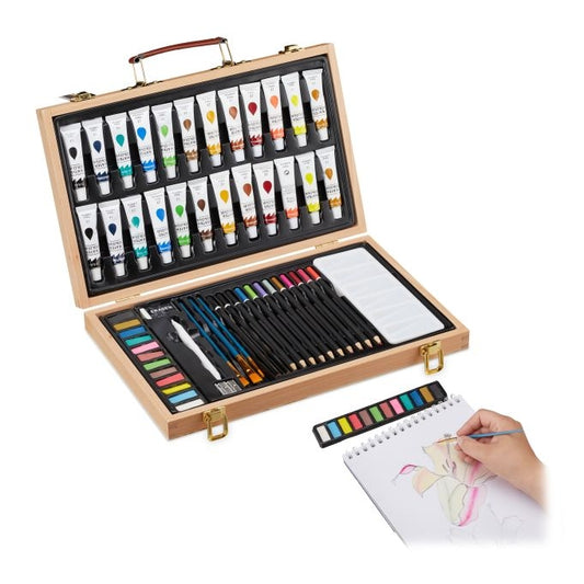 Wooden Art Case 56-Piece