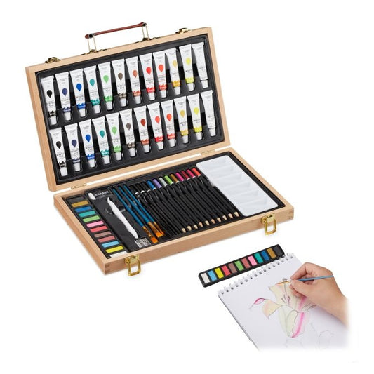 Wooden Art Case 56-Piece