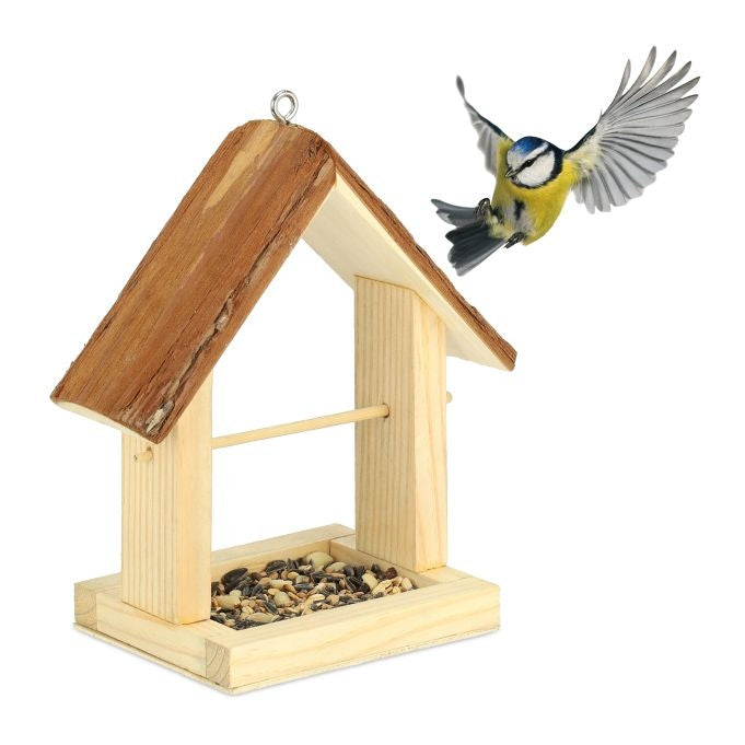 Wooden Bird Feeder