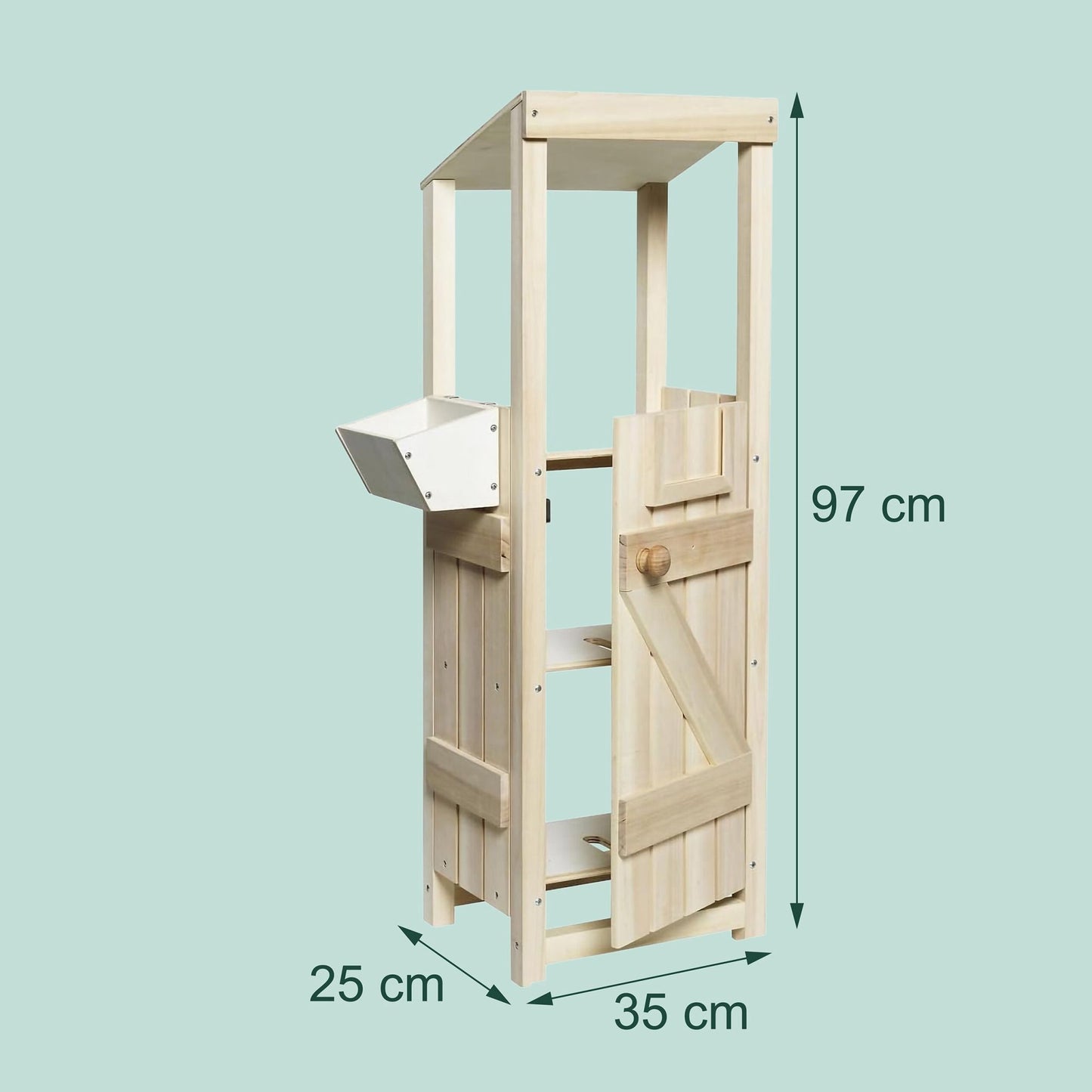 Wooden Hobby Horse Stable for 2 Horses