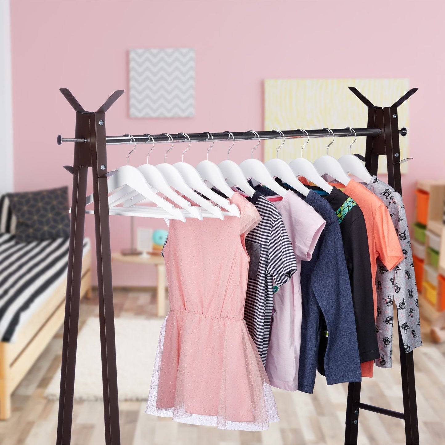 Wooden Kids' Clothes Hangers Set of 20
