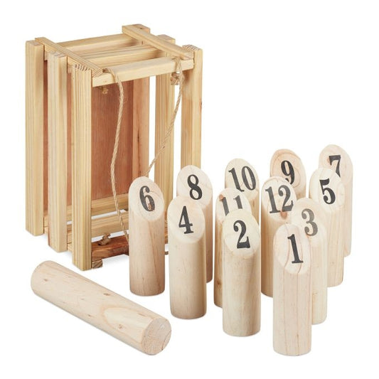 Wooden Kubb Game Set