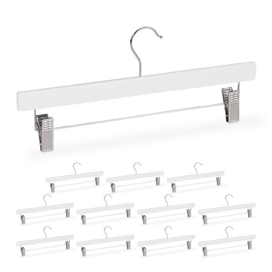 Wooden Pants Hangers Set of 12