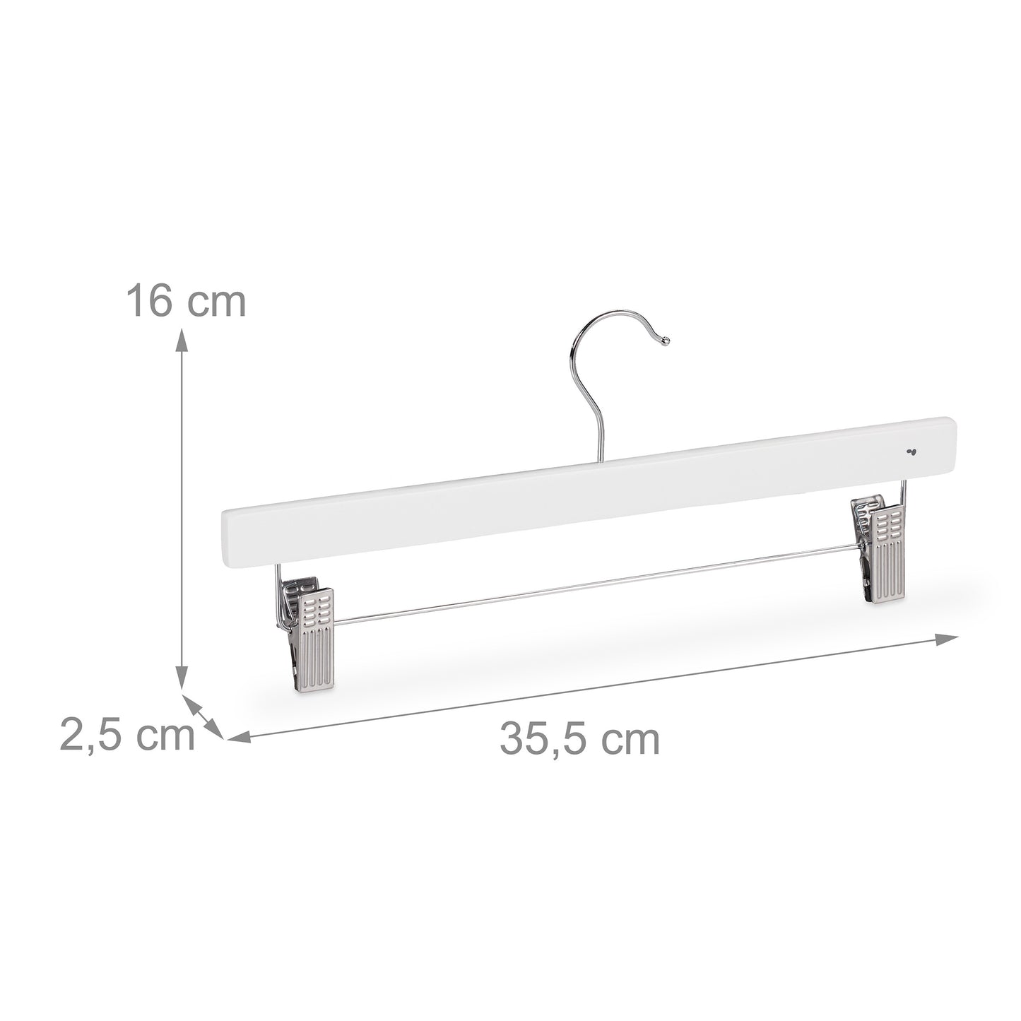 Wooden Pants Hangers Set of 12