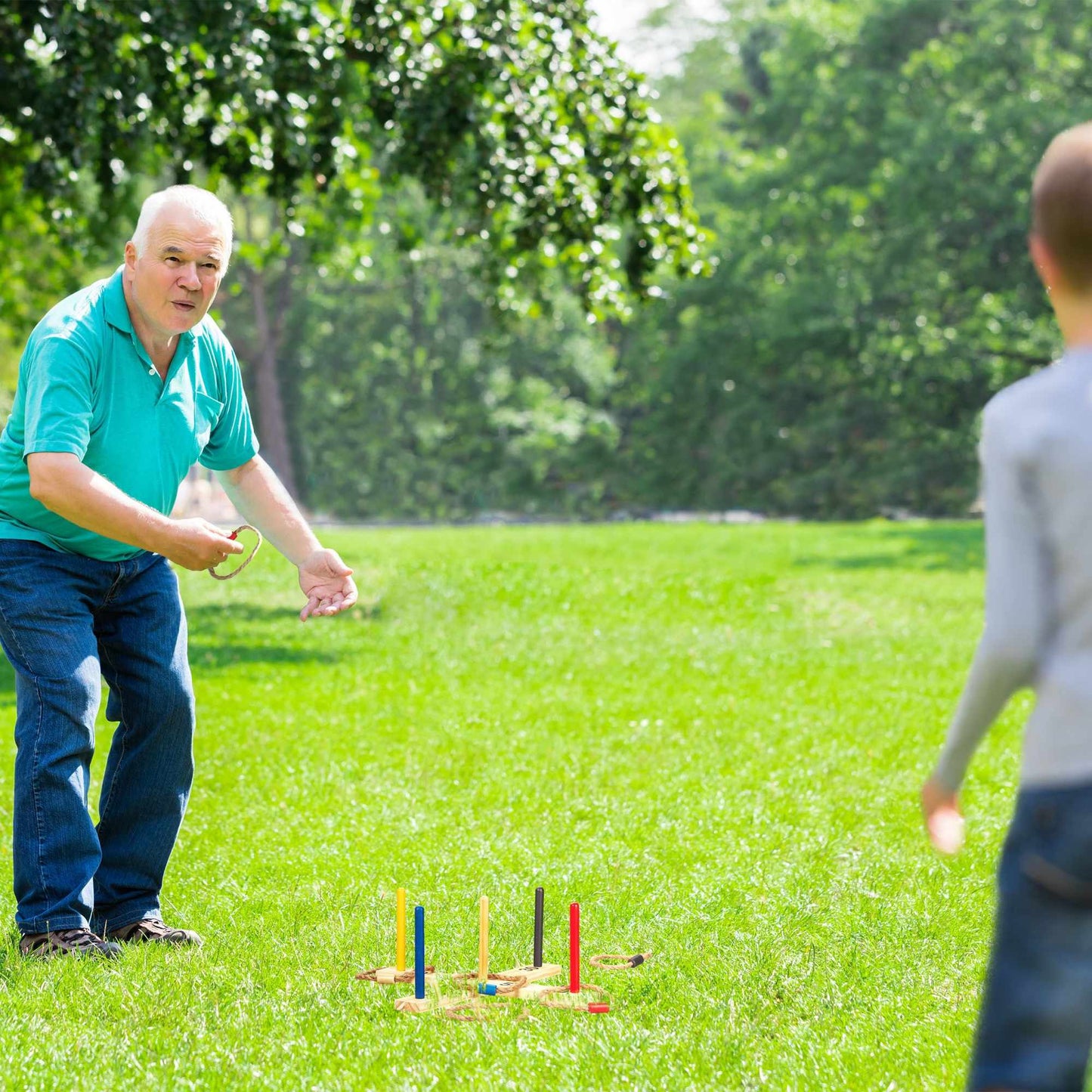 Wooden Ring Toss Game
