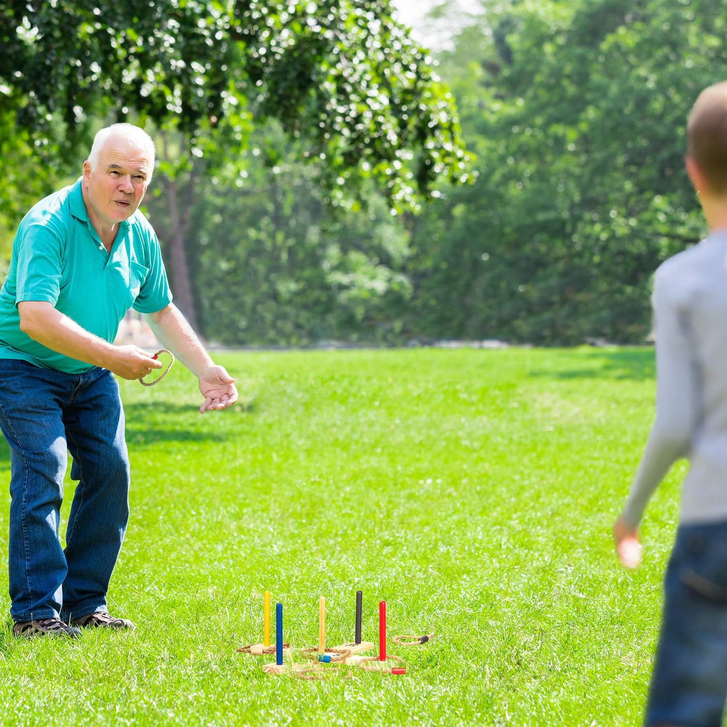 Wooden Ring Toss Game