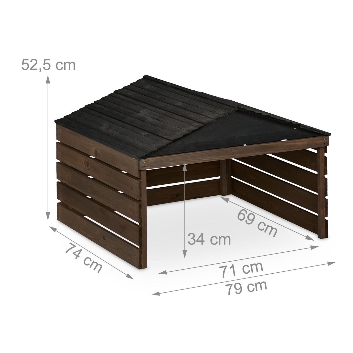 Wooden Robotic Lawn Mower Garage – Weather Protection