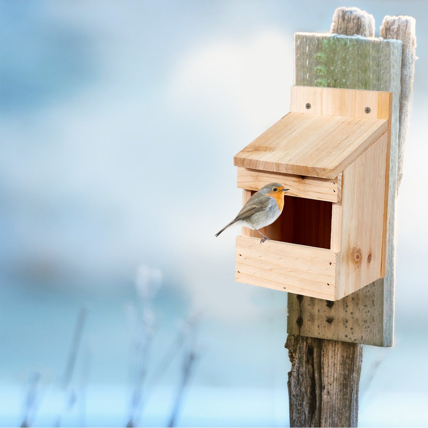 Wooden Rockhouse Nesting Box