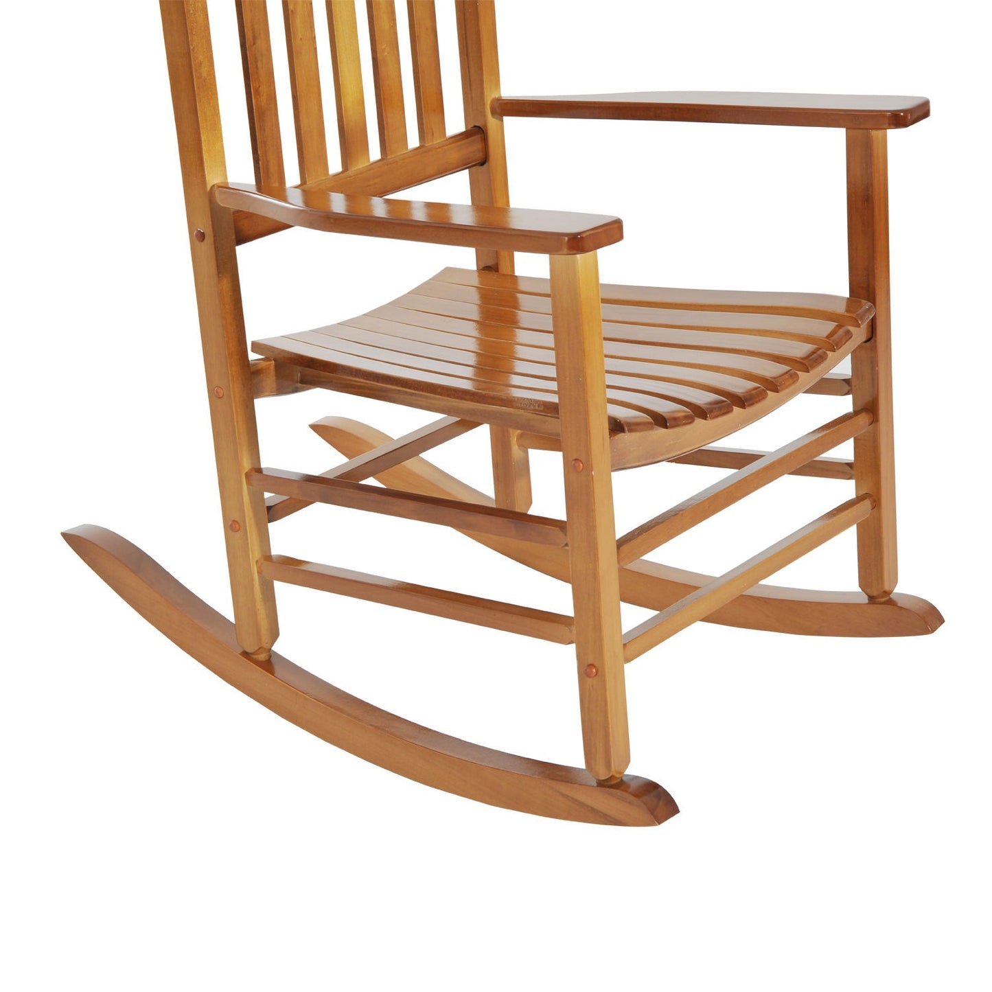 Wooden rocking chair with armrests, 69x86x115 cm