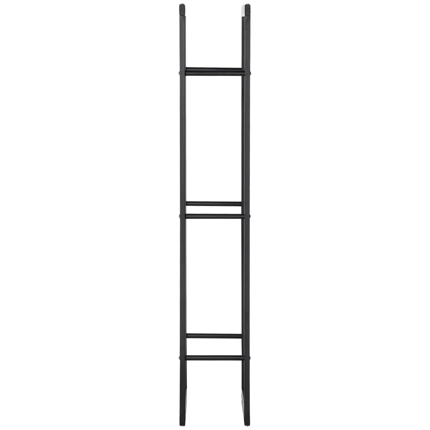 Vertical wooden shelf, capacity 100 kg, metal frame, 60x25x150 cm