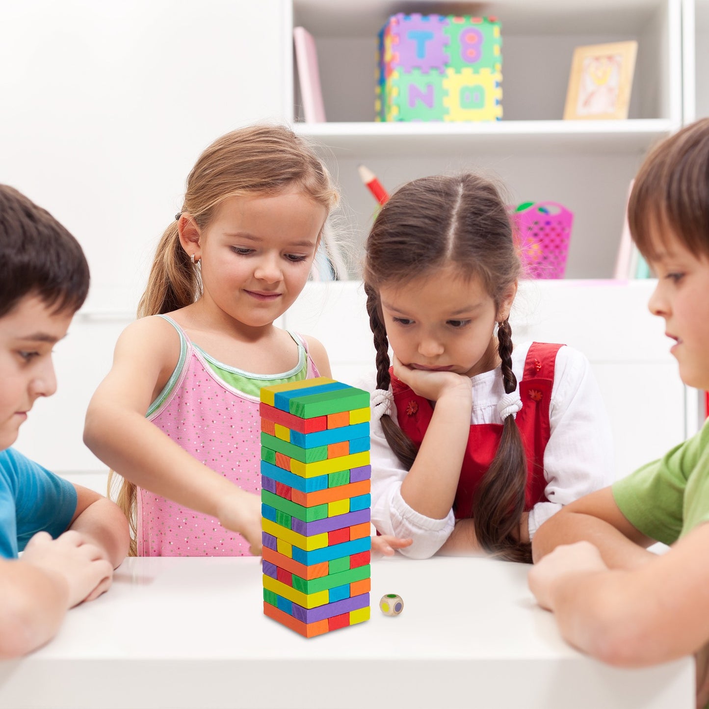 Wooden Stacking Tower
