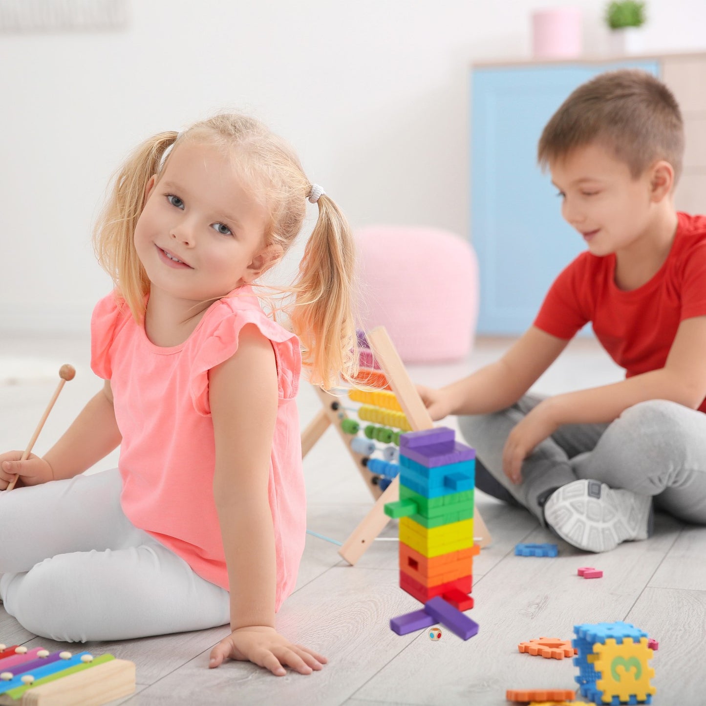 Wooden Stacking Tower