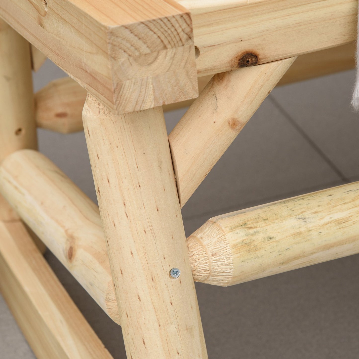 Garden swing bench, 2-seater with armrests, capacity 250 kg