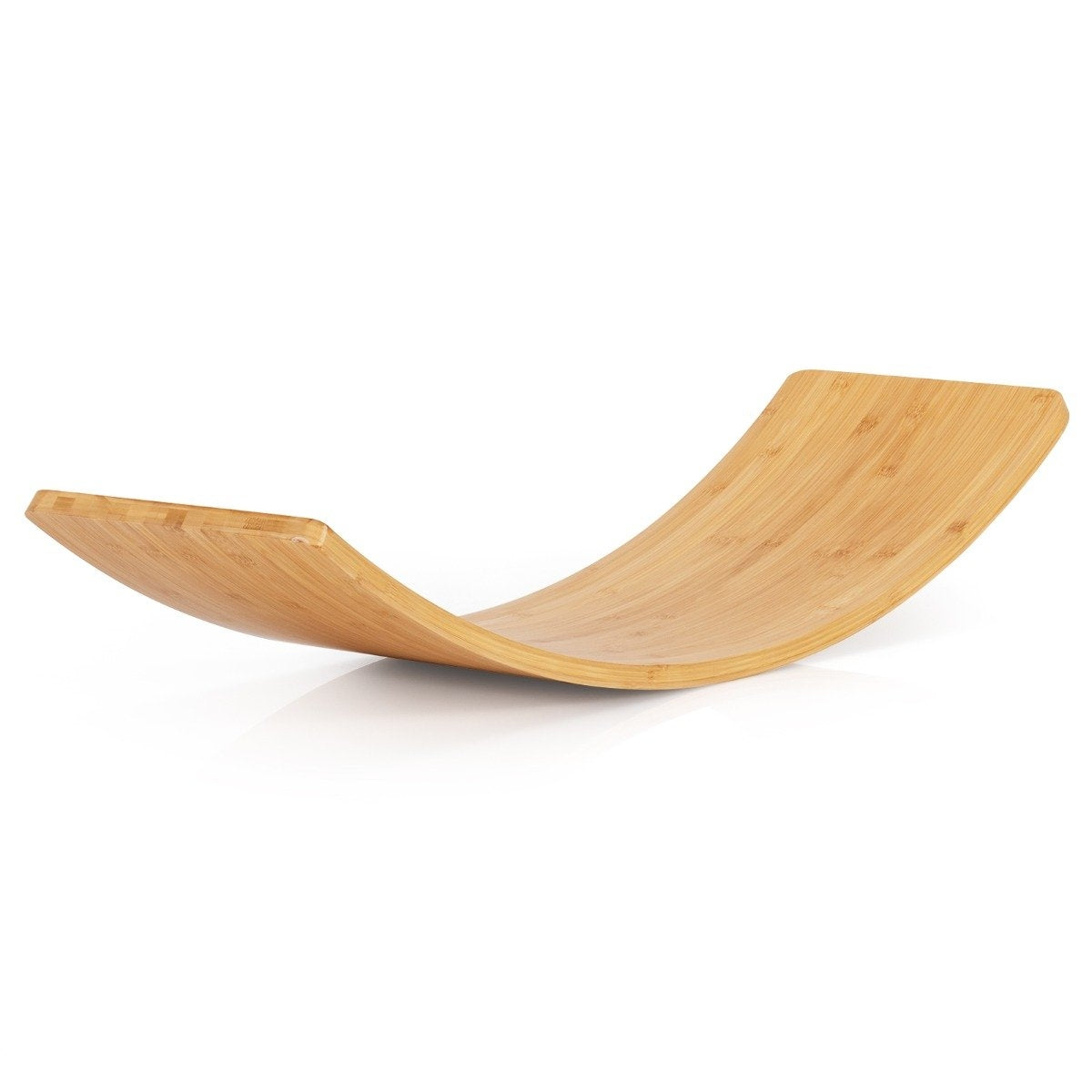 Wooden balance board bamboo board 90 x 30 x 16.5 cm natural