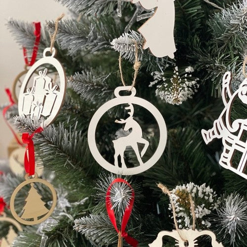 Wooden baubles - 20pcs Ruhhy
