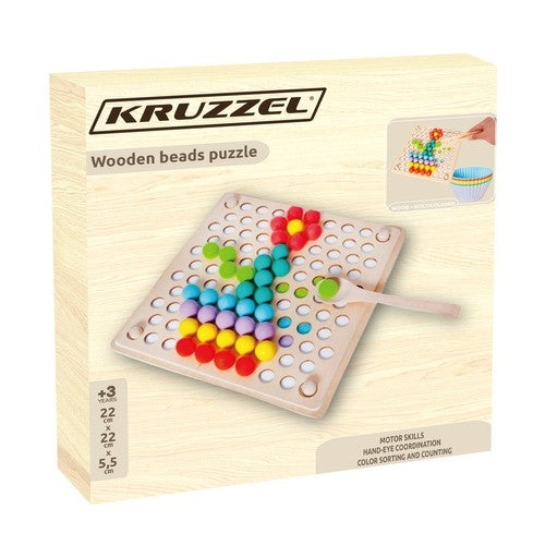 Wooden beads puzzle 22403