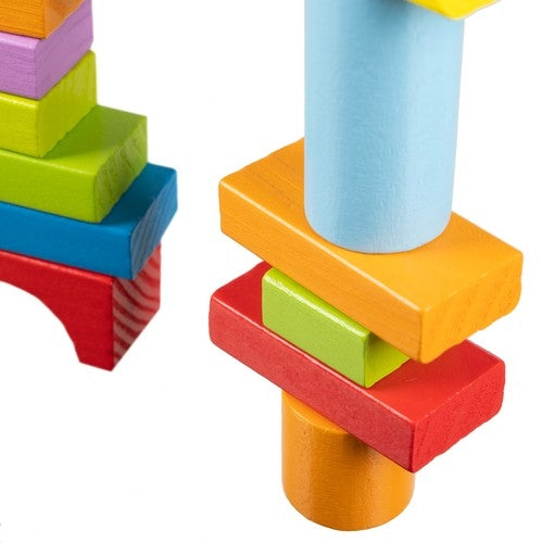 Wooden blocks - 100 pcs. Kruzzel 22666
