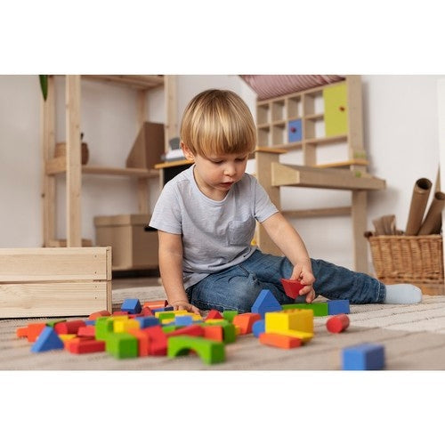 Wooden blocks - 100 pcs. Kruzzel 22666