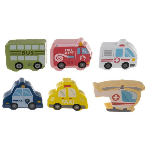 Wooden blocks - city 100 pcs. Kruzzel 19 159