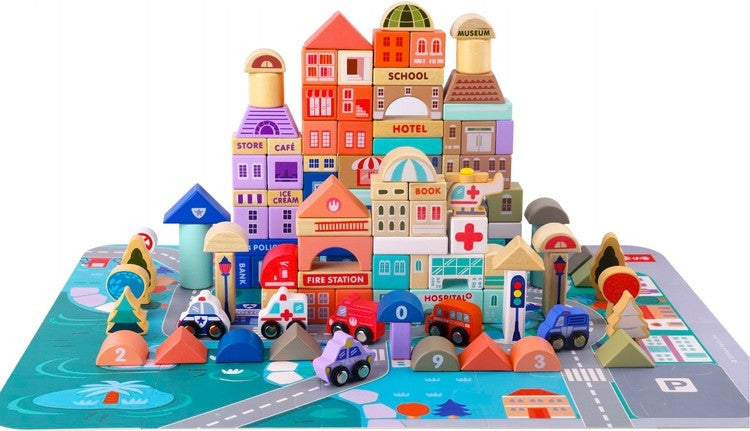 Wooden blocks - city