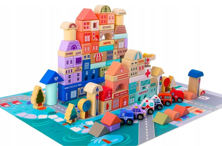 Wooden blocks - city