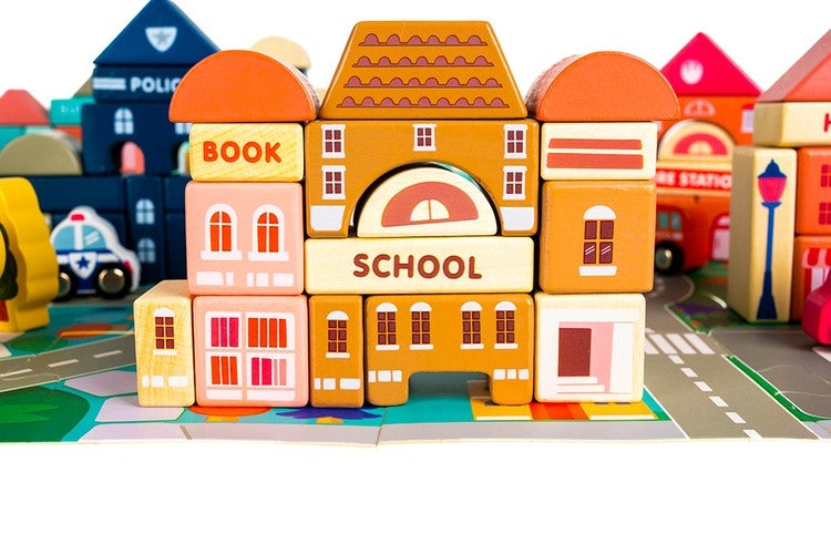 Wooden blocks - city