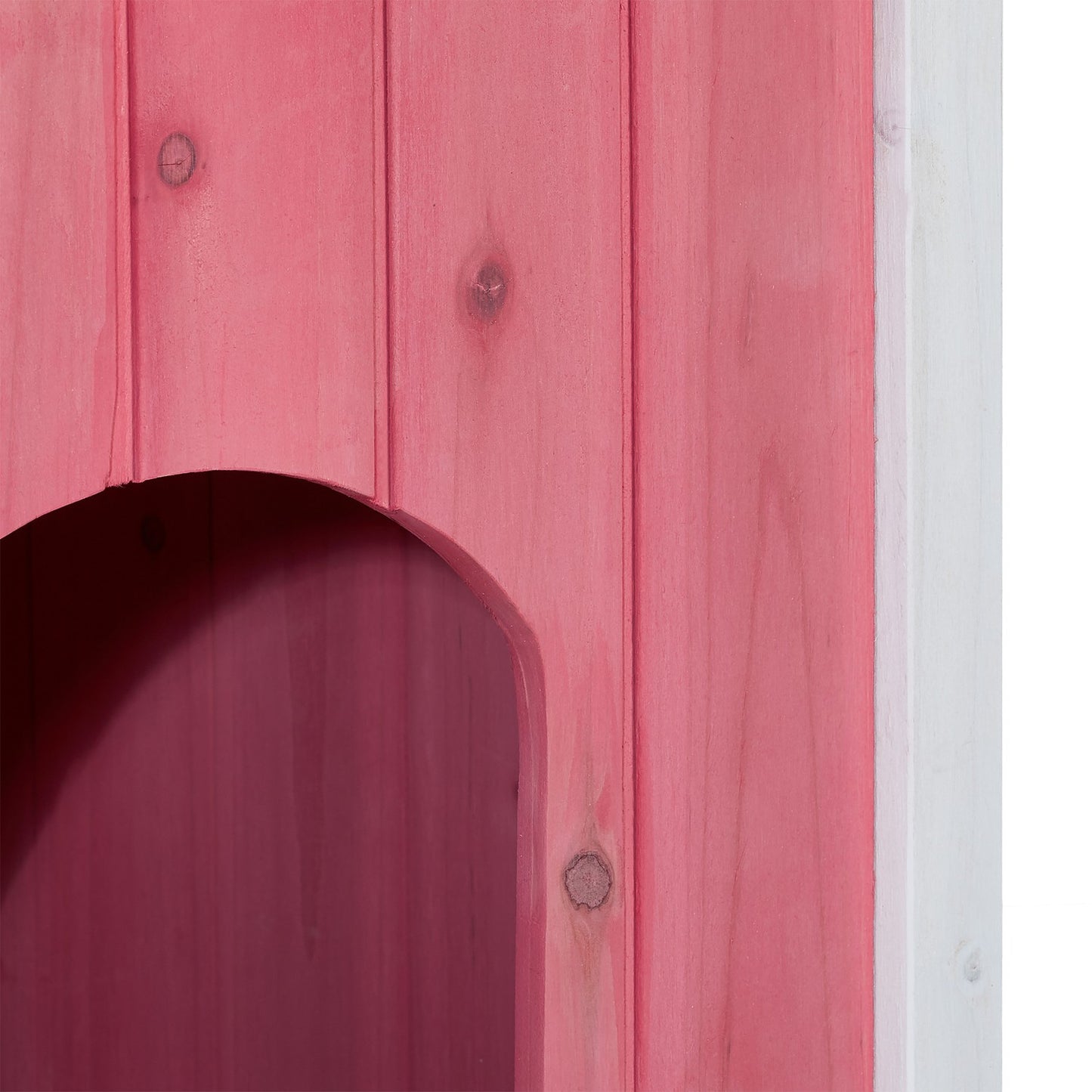 Wooden cat house
