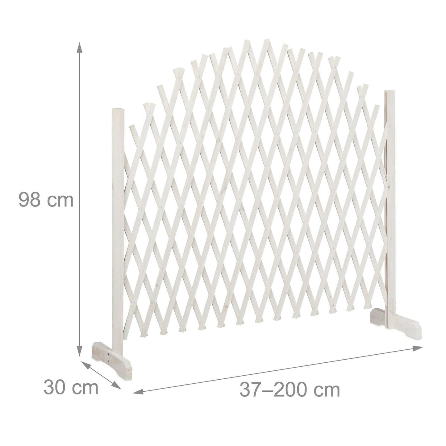 Wooden climbing support, extendable