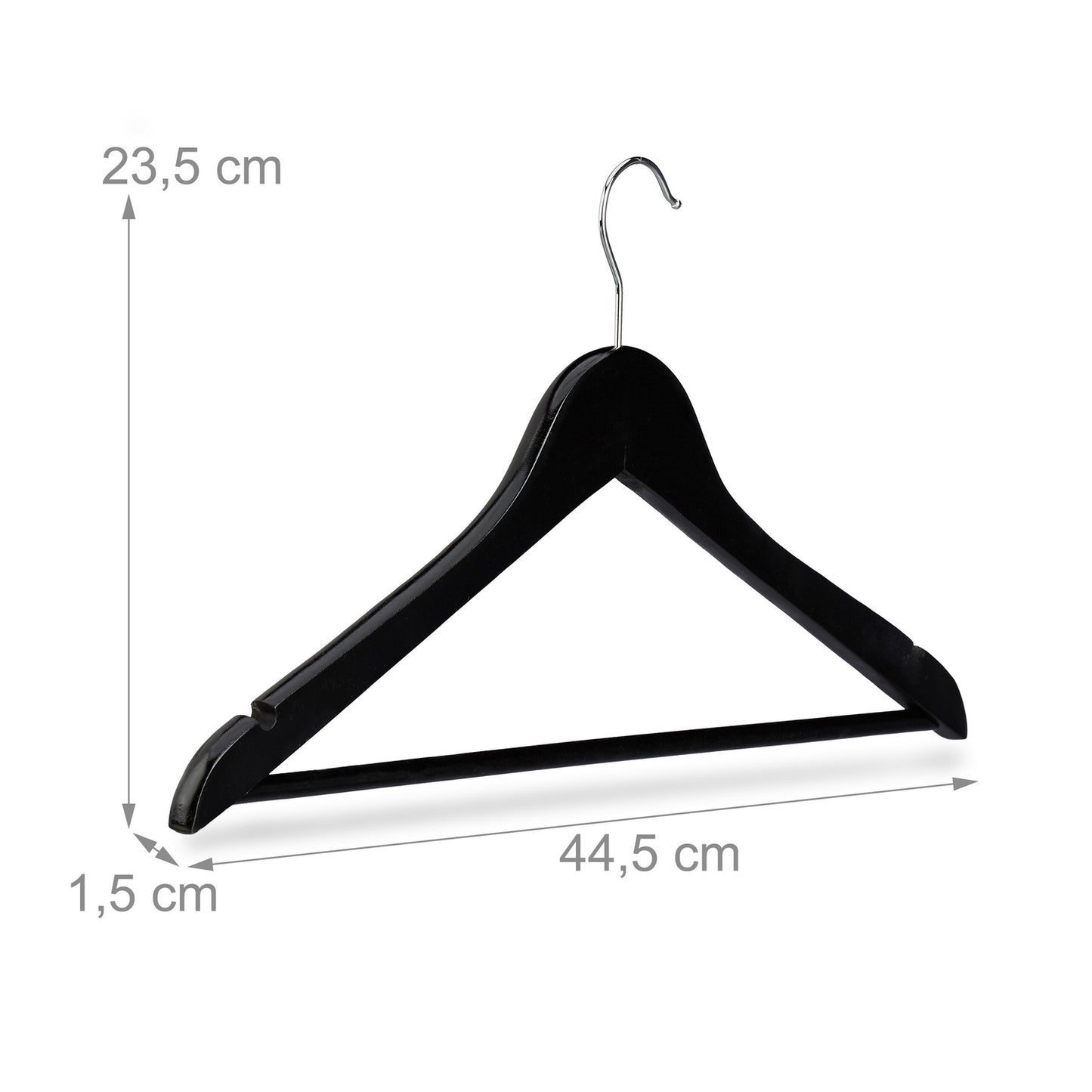 Wooden clothes hangers, 40-pack