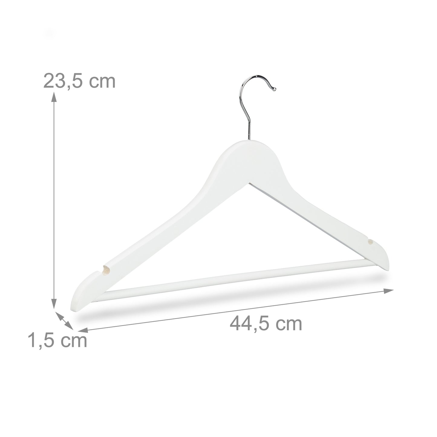 Wooden clothes hangers, 40-pack