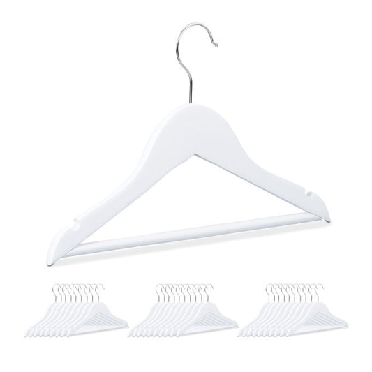 Wooden clothes hangers for children, 30-pack