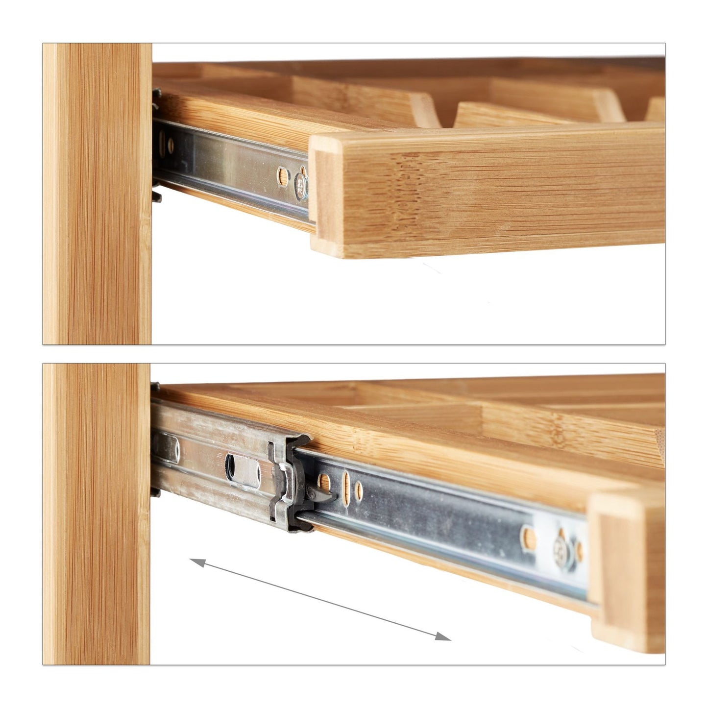 Wooden computer desk with keyboard drawer