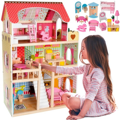 Wooden dollhouse - villa D11252