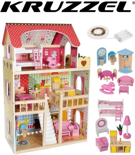 Wooden dollhouse - villa D11252