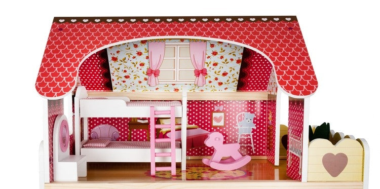 Wooden dollhouse - villa D11252