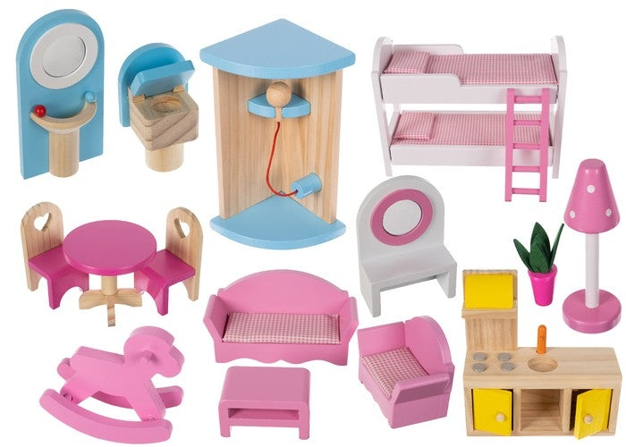 Wooden dollhouse - villa D11252
