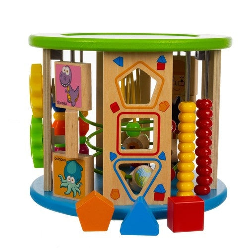 Wooden educational cube Kruzzel 24670