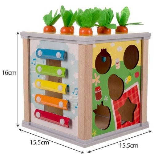 Wooden educational cube - sorter Kruzzel 22566