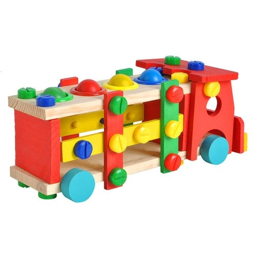 Wooden educational truck 22372