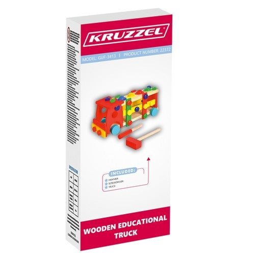 Wooden educational truck 22372