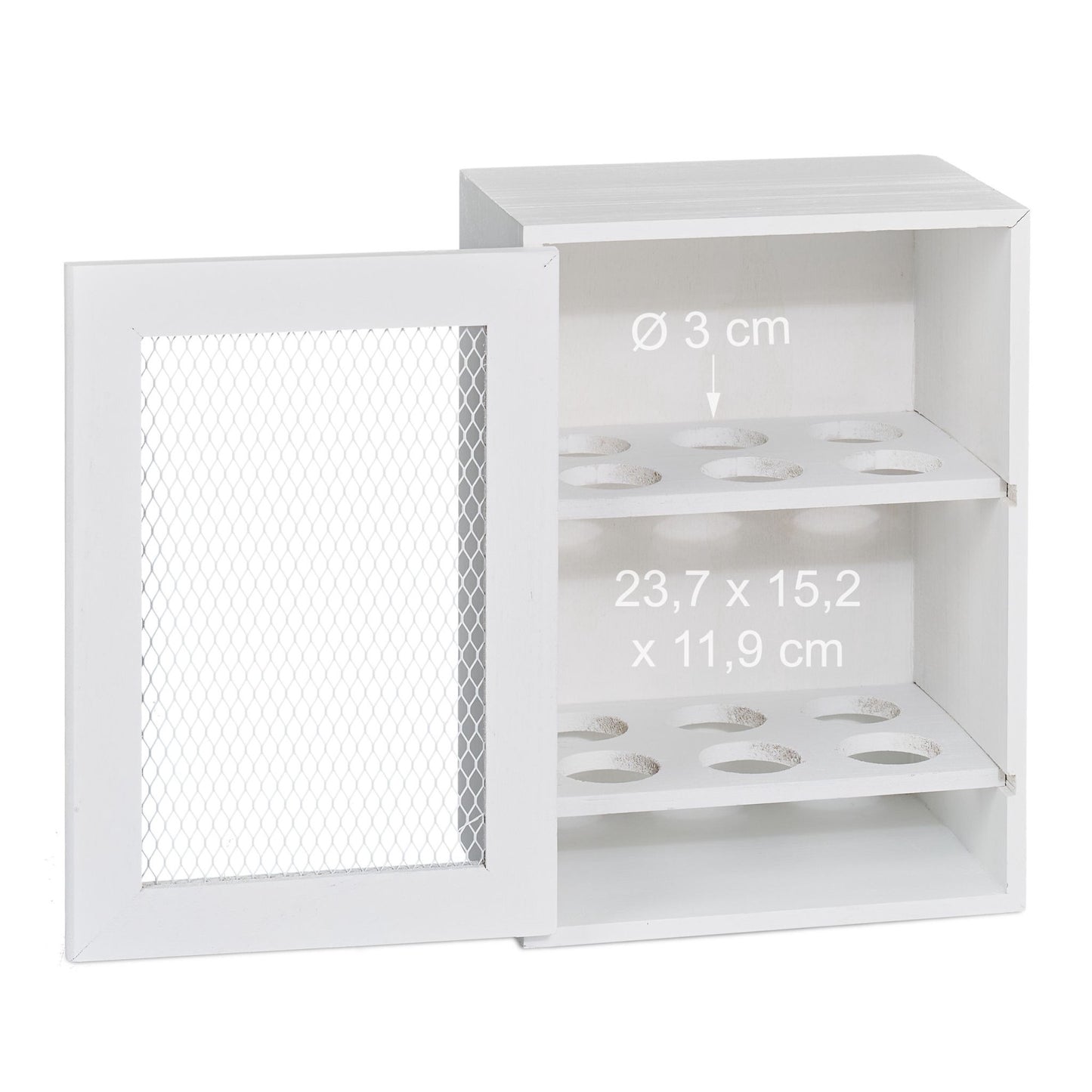 Wooden egg cabinet