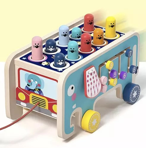 Wooden elephant - hammer Kruzzel 20349