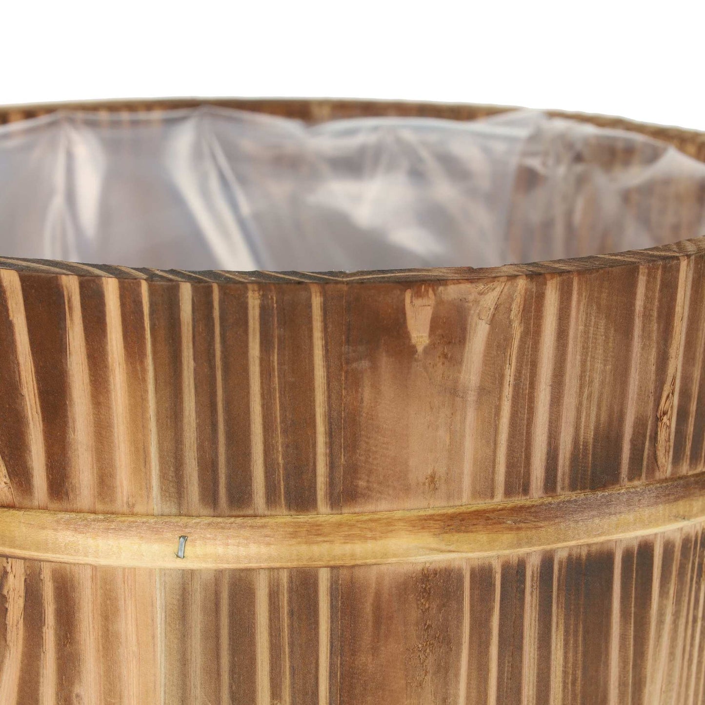 Wooden flower pot - set of 2