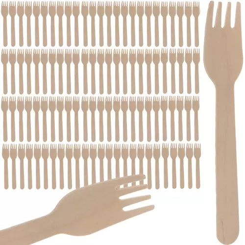 Wooden forks - 100 pcs. Ruhy 20697
