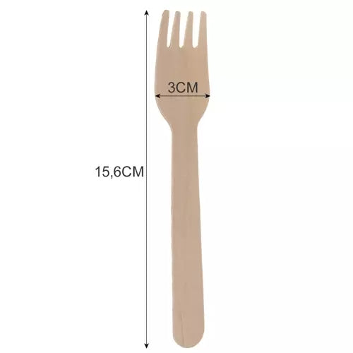 Wooden forks - 100 pcs. Ruhy 20697